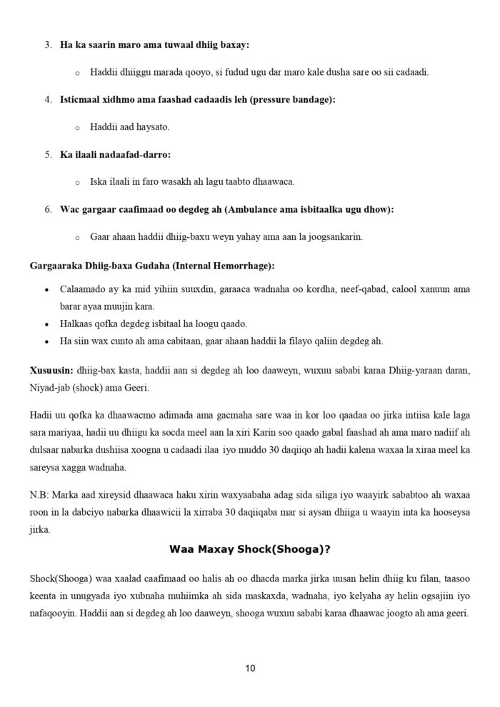 First Aid Book AF SOMALI page 0011