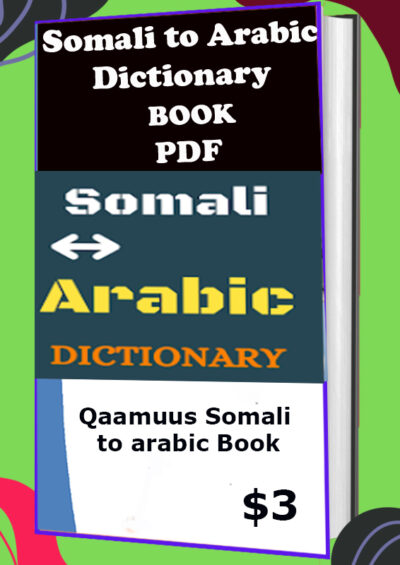 Somali to Arabic Dictionary Book pdf